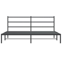 Thumbnail for Bettgestell mit Kopfteil Metall Schwarz 200x200 cm