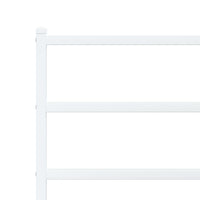 Thumbnail for Bettgestell mit Kopfteil Metall Weiß 90x200 cm