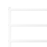 Thumbnail for Bettgestell mit Kopf- und Fußteil Metall Weiß 80x200 cm