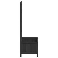 Thumbnail for Pflanzkübel mit Spalier Schwarz Massivholz Tanne