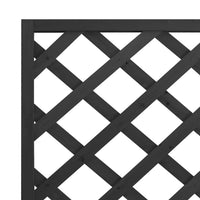 Thumbnail for Pflanzkübel mit Spalier Schwarz Massivholz Tanne