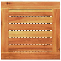 Thumbnail for Gartentisch Schwarz 40x40x42 cm Poly Rattan Akazienholz