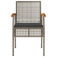 Thumbnail for 4-tlg. Garten-Lounge-Set mit Kissen Grau Poly Rattan