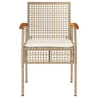 Thumbnail for 4-tlg. Garten-Lounge-Set mit Kissen Beige Poly Rattan