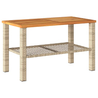 Thumbnail for 4-tlg. Garten-Lounge-Set mit Kissen Beige Poly Rattan