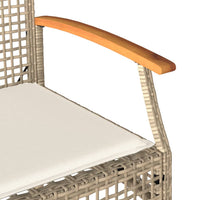 Thumbnail for 4-tlg. Garten-Lounge-Set mit Kissen Beige Poly Rattan
