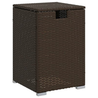Thumbnail for Propan-Tank-Verstecktisch Braun 40x40x60 cm Poly Rattan