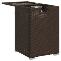 Thumbnail for Propan-Tank-Verstecktisch Braun 40x40x60 cm Poly Rattan