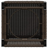 Thumbnail for Propan-Tank-Verstecktisch Braun 40x40x60 cm Poly Rattan