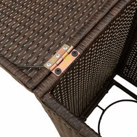 Thumbnail for Propan-Tank-Verstecktisch Braun 40x40x60 cm Poly Rattan