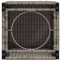 Thumbnail for Propan-Tank-Verstecktisch Grau 40x40x60 cm Poly Rattan