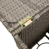 Thumbnail for Propan-Tank-Verstecktisch Grau 40x40x60 cm Poly Rattan