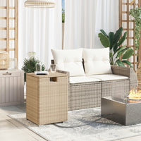 Thumbnail for Propan-Tank-Verstecktisch Beige 40x40x60 cm Poly Rattan