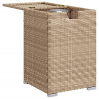 Thumbnail for Propan-Tank-Verstecktisch Beige 40x40x60 cm Poly Rattan