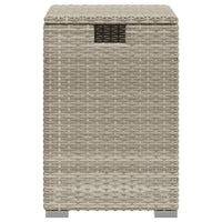 Thumbnail for Propan-Tank-Verstecktisch Hellgrau 40x40x60 cm Poly Rattan