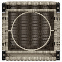 Thumbnail for Propan-Tank-Verstecktisch Hellgrau 40x40x60 cm Poly Rattan