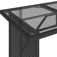 Thumbnail for 2-tlg. Garten-Essgruppe mit Kissen Schwarz Poly Rattan