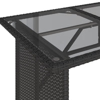 Thumbnail for 2-tlg. Garten-Essgruppe mit Kissen Schwarz Poly Rattan