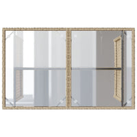 Thumbnail for 2-tlg. Garten-Essgruppe mit Kissen Beige Poly Rattan