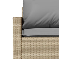 Thumbnail for 2-tlg. Garten-Essgruppe mit Kissen Beige Poly Rattan