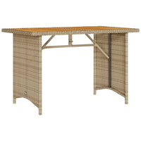 Thumbnail for 2-tlg. Garten-Essgruppe mit Kissen Beige Poly Rattan
