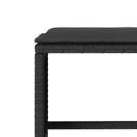 Thumbnail for 4-tlg. Garten-Sofagarnitur mit Kissen Schwarz Poly Rattan