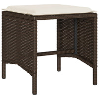 Thumbnail for 4-tlg. Garten-Sofagarnitur mit Kissen Braun Poly Rattan