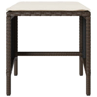 Thumbnail for 4-tlg. Garten-Sofagarnitur mit Kissen Braun Poly Rattan