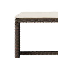 Thumbnail for 4-tlg. Garten-Sofagarnitur mit Kissen Braun Poly Rattan