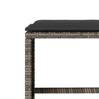 Thumbnail for 4-tlg. Garten-Sofagarnitur mit Kissen Grau Poly Rattan