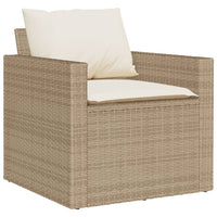 Thumbnail for 4-tlg. Garten-Sofagarnitur mit Kissen Beige Poly Rattan