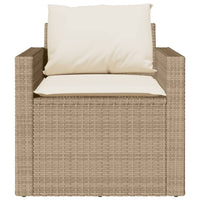 Thumbnail for 4-tlg. Garten-Sofagarnitur mit Kissen Beige Poly Rattan