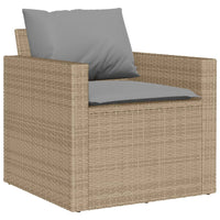 Thumbnail for 4-tlg. Garten-Sofagarnitur mit Kissen Beige Poly Rattan