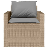 Thumbnail for 4-tlg. Garten-Sofagarnitur mit Kissen Beige Poly Rattan