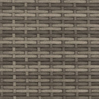 Thumbnail for Gartensofa 2-Sitzer mit Dach und Hockern Grau Poly Rattan