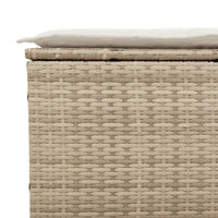 Thumbnail for 3-tlg. Garten-Sofagarnitur mit Kissen Beige Poly Rattan