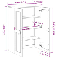 Thumbnail for Aufsatz für Highboard VIKEN Schwarz Holzwerkstoff