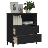 Thumbnail for Bücherschrank VIKEN Schwarz 80x40x90 cm Holzwerkstoff