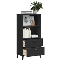 Thumbnail for Bücherschrank VIKEN Schwarz 60x35x123 cm Holzwerkstoff