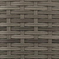 Thumbnail for Gartensofa 2-Sitzer Sonnenschirm und Hocker Grau Poly Rattan