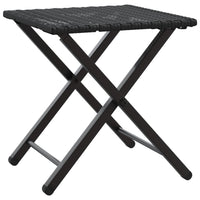 Thumbnail for 5-tlg. Garten-Essgruppe Faltbar Schwarz Poly Rattan
