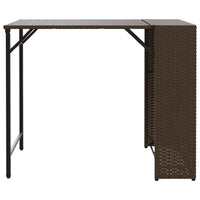 Thumbnail for 5-tlg. Garten-Essgruppe Klappbar Braun Poly Rattan