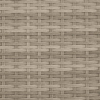 Thumbnail for Gartensofa 2-Sitzer mit Dach und Hockern Hellgrau Poly Rattan