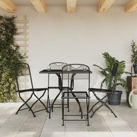 Thumbnail for 5-tlg. Garten-Essgruppe Anthrazit Streckgitter