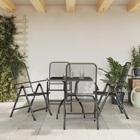 Thumbnail for 5-tlg. Garten-Essgruppe Anthrazit Streckgitter