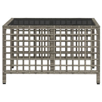 Thumbnail for 3-tlg. Garten-Ecksofa-Set mit Kissen Grau Poly Rattan