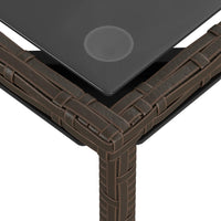 Thumbnail for 3-tlg. Garten-Sofagarnitur mit Kissen Braun Poly Rattan