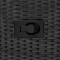 Thumbnail for 3-tlg. Bistro-Set mit Kissen Schwarz Poly Rattan