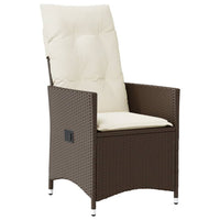 Thumbnail for 3-tlg. Bistro-Set mit Kissen Braun Poly Rattan