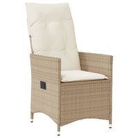 Thumbnail for 3-tlg. Bistro-Set mit Kissen Beige Poly Rattan
